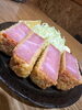 分厚いハムカツ「ハムカツが凄い『そば店』」