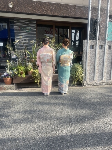 「TUZUMI問屋町レンタル着物　小学校　おめでとうございます🌸桜咲く入学式　訪問着レンタル　ヘアセット」