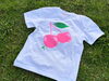 「可愛い♪さくらんぼ🍒Ｔシャツ！シルクスクリーンならがの味を生かして網点プリントに挑戦！🌟オリジナル★Ｔシャツをおもいのままにデザインしよう♪【東金町で店頭受付☆Tシャツ・ポロシャツ・ビブス・キャップ・トレーナー・エコバッグ販売】」