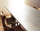 アルミ製天板のテーブル♡