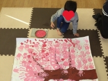 手形の桜制作🌸
