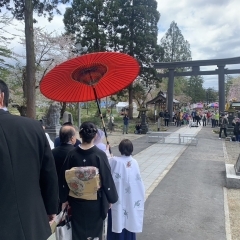 戸澤神社での神前挙式🌸