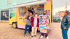 キッチンカーの前で　/らしくワーク「【OTARU　すしパン】初陣は終了！！！　/小樽就労支援B型　らしくワーク」