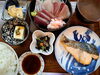 サワラの塩焼き＋刺身盛り合わせ定食　2,200円「サワラの塩焼き＋刺身盛り合わせ定食　2200円」