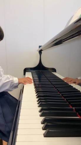 小さな手でがんばっています♩「ピアノのレッスン　【島根県松江市　ピアノ教室　個人レッスン】」