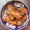 「人気メニュー鶏のから揚げ」