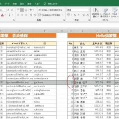 【Excel】連番には関数を使うと便利。