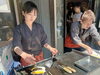 「たまご好きにオススメの【たません】✨ジューシーな【ジャンボソーセージ】❗GWゴールデンウィーク鉄板焼き屋台出店中⭐️5月6日（月）まで柴又参道ハイカラ横丁さん前❗️【美味しい！食べたい！昭和レトロな下町！人気の柴又もんじゃ店】」