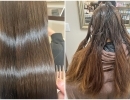 【髪質改善ストレート+カラー】ストレートとカラーの同日施術でさらっさらのストレートヘア