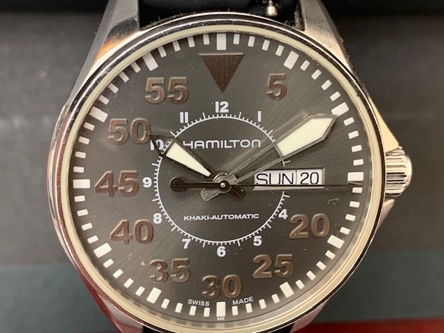 ハミルトン　HAMILTON　腕時計　高価買取「ハミルトン　HAMILTON　自動巻き　腕時計　高価買取りさせて頂きました！　　貴金属、ブランド品、テレホンカード、切手の「買取」は大黒屋金町北口店へ」