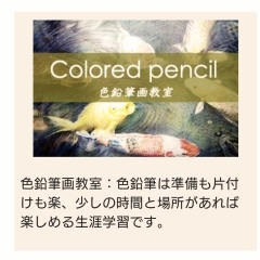 えっ、写真みたい！本当に色鉛筆だけなの？気になる方は色鉛筆講座へ。初心者でもご安心ください。