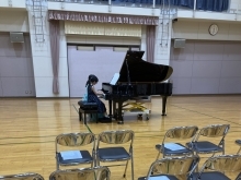 ピアノコンクール本番に向けて、リハーサルを行いました。新潟市西区のピアノ教室です。