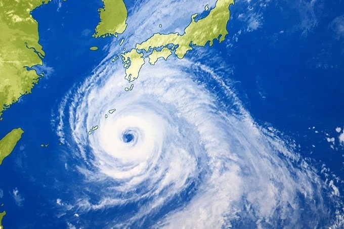 今年初の台風ですね。「台風と気象病」