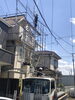 「塗装の足場掛け」