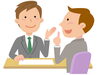 相談する男性「【さいたま市の中小企業経営者必見！】財務がわかる経営教室で、会社の未来を明るくしませんか？」