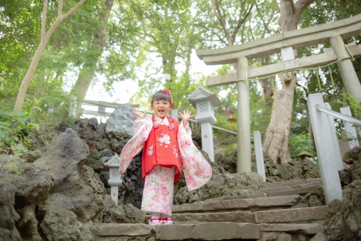 神社で撮影 ♪「**753お参りについて**」