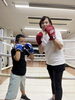 お孫さんと一緒にボクシング！！「お孫さんとボクシング‼️」