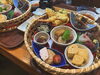 至福定食1980円    ご飯みそ汁付き　「松川浦から仕入れてきました🐠🦑🐚」