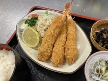 海老フライ定食　　【村上市で美味しい海鮮丼を食べられるお店】