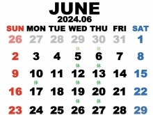 6月営業日程