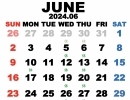 6月営業日程