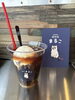 コーヒーフロート　550円「大好評！コーヒーフロート【冷めても美味しいテイクアウトコーヒー岡山市中区国府市場　自家焙煎珈琲屋まるこ】」