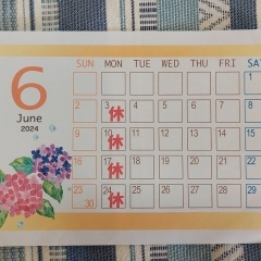 ＊６月営業日カレンダー＊🍰青梅市にある洋菓子のお店【菓子工房 パルティール】🍰