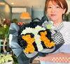 「阪神マークのアレンジメント♪　岡山市南区若葉町、コルティーレ、小さな花屋さん、花束、アレンジ、祝い、観葉植物、ドライフラワー　」