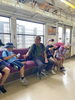 京成線の電車内で「♡ どうなった今年の里見公園は ♡　★英会話と体操のコラボ教室（堀切、お花茶屋、綾瀬、亀有、小菅）」