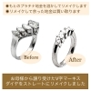 「お母様から譲り受けたV字のマーキスダイヤリングを、ストレートタイプにリメイクしました✨」