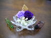 輝く蓮の花アレンジ　蓮花「江戸川区 瑞江のプリザーブドフラワーのお店、ブルジョンです!　暑い期間、仏花フェア開催中、仏花対象商品が10％offになります!」