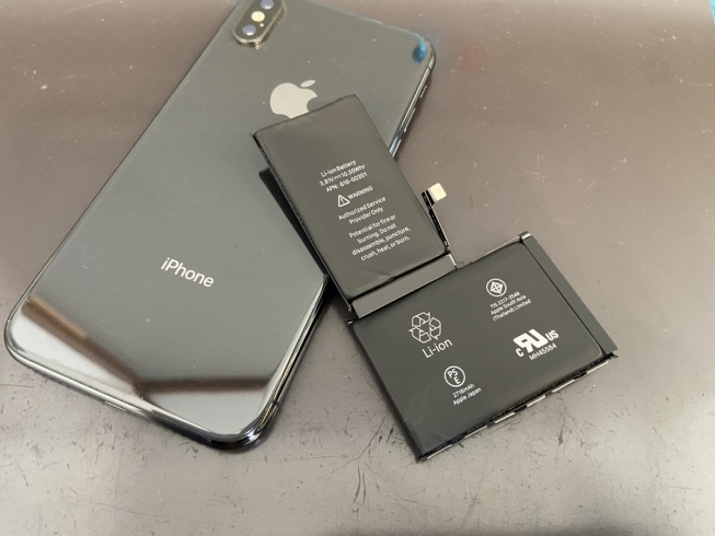 iPhoneXバッテリー修理「古い機種でも対応可能です！【iPhoneバッテリー】」