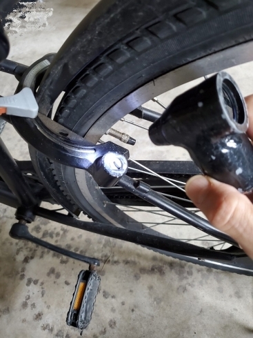 自転車のロック解錠完了「自転車が動かない!」