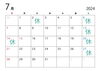 ７月定休日「◎７月定休日のご案内◎」