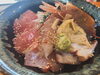 「新鮮な海鮮丼　1390円〜(二本松で美味しい海鮮料理と言えばめぐみ家)」