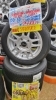 155/65R13   4本セット 正面「【中古 タイヤ×アルミ】155/65R13   4本セット　￥28,490」