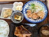 煮魚＋若鶏の唐揚げランチ　1250円「煮魚＋若鶏の唐揚げランチ　1250円」