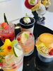 夏　涼菓達。「旬の贅沢　桃　マンゴー　パインをケーキに！！」