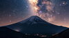 スキマさん　天の川と富士山「富士山　写真の投稿ありがとうございました＃20」