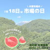 「7月18日(木)『市場の日』イベント開催します！」
