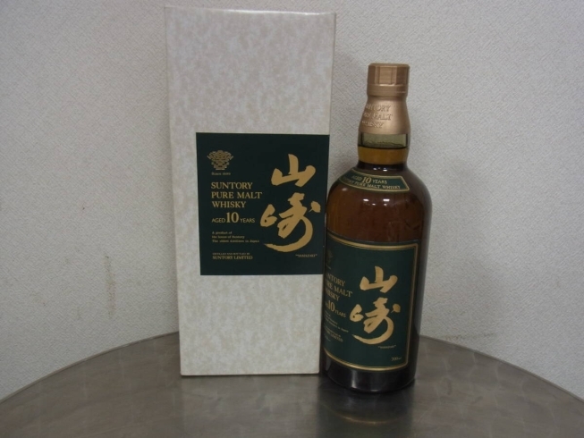 SUNTORY/サントリー 山崎 10年 グリーンラベル ピュアモルト ウイスキー 700mlを買取させていただきました！【買取センターGP  八千代台にて、貴金属や金、バッグなどさまざまなお品物をお買取りしております。無料査定もお気軽に！】 | 買取センターGP 八千代台店の ...