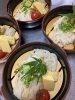 つけ麺風です。具材アレンジは、色々です。「稲庭うどん」