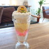 桃づくしのぷりんパフェ「桃づくしのぷりんパフェ」