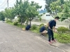 「7月の屋外清掃の様子」
