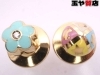 ポンテヴェキオ ダイヤ1P フラワー ピンブローチ+星月ハートピン