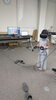 VR体験している娘さん♪「プラン確認のためのVR体験」