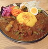あいがけカレー「あいがけカレー❢【千葉駅近く、夏にさっぱりピリ辛カレーランチ】」