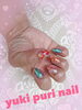 マーブルandフラッシュネイル「マーブル➕フラッシュネイル【札幌北区北24条ネイルサロン　yuki puri nail】」