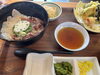 「本日の日変わり定食『鰹とヒラメの2食丼』」