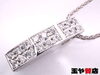 「セリーヌ 美品 ダイヤ 0.35ct 裏に ルビー 0.02ct デザイン ペンダント ネックレス pt900 pt850 プラチナ販売中！ 玉や質店 千葉 市川市 本八幡」